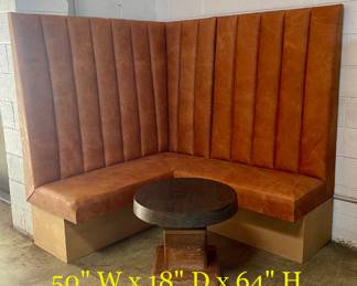 Lucca Leather Banquette