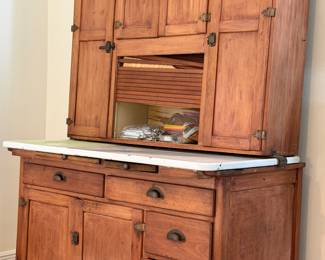 Antique Hoosier kitchen cabinet