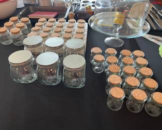 Glass storage containers 