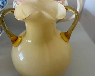 Hand blown glass vase