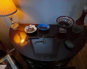 Table and antique keys