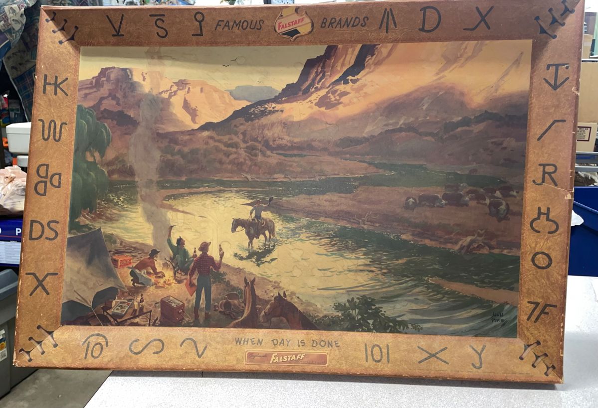 Very cool Falstaff beer advertising poster from 1958