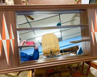 Super mid-century, modern wall shelf, atomic age