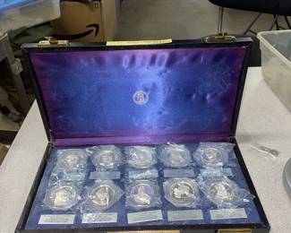 Big sterling silver medals