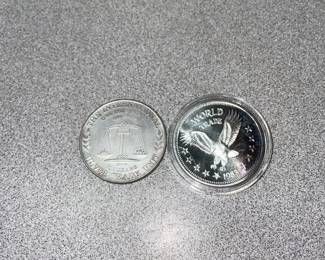 Two silver rounds