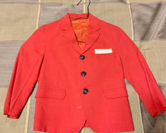 1 of 2 vintage boys red blazer 