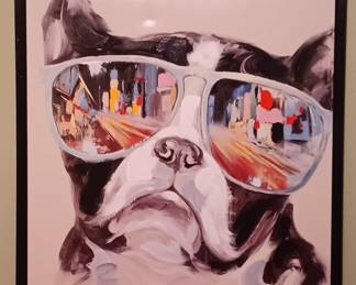 City Shades Boston Terrier framed art!