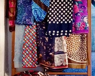 Huge collection vintage scarves