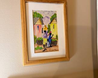 Pierre Henri Fruit Seller series watercolor and ink