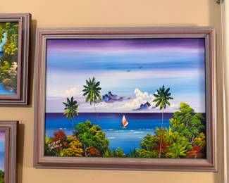 Eldon Spence acrylic on canvas Jamaica 