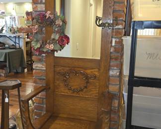 Antique hall tree
