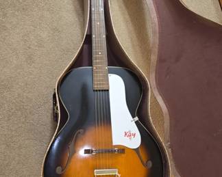 Vintage Kay arch top acoustic guitar 