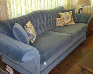 Vintage velvet sofa