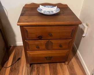 Vintage End Table with Drawers
