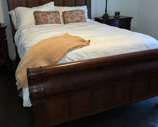 beautiful sleigh bed