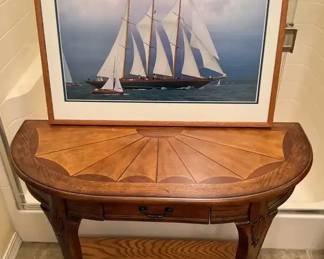 Butler Demi Lune Table Complementing Print 