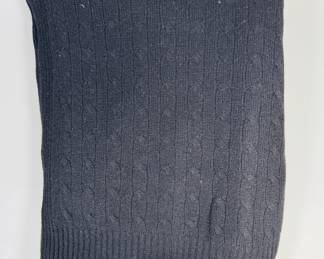 Ralph Lauren Black Cashmere Throw Blanket