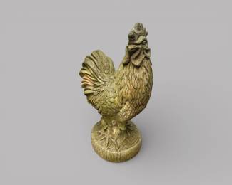 Cast Stone/Concrete Rooster Form Garden Statue