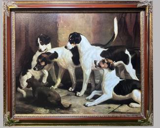 After Thomas Woodward, The Puckeridge Foxhounds, Giclee On Board