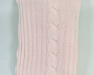 Rani Arabella Pale Pink Italian Cashmere Throw Blanket