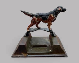 Cast Iron Retriever Dog Topped Boot Scraper