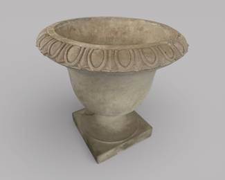 Composite Urn Planter With Egg And Dart Decoration