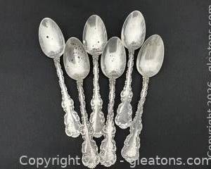 Antique Sterling Spoons Louis XV by Whiting 93 Grams