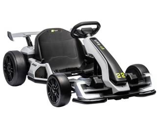 Powerful 24V Electric Drift Go Kart 300W for Kids Aged 6 Plus