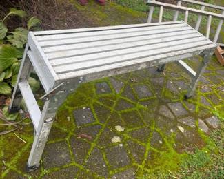 41 AluminumWorkPlatformandExtensionLadder