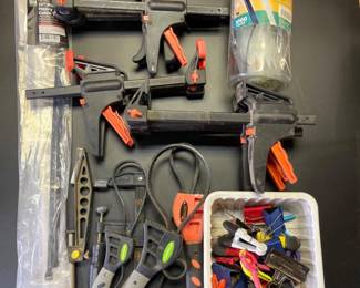 15 ZipTiesandCollectionofSmallClamps