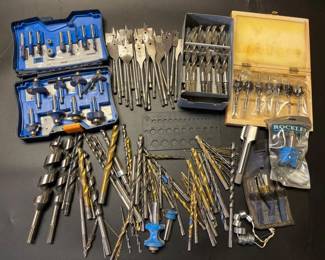 45 DrillandRouterBitsLot