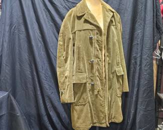 Vintage 1970s McGregor Men's Green Corduroy Coat