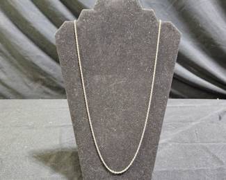 Sterling Silver Rope Chain Necklace