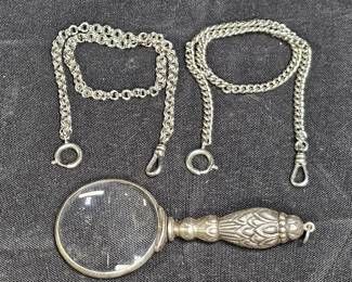 Victorian Style Magnifying Glass Necklace