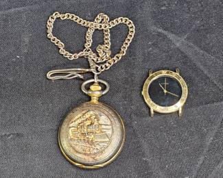 Ladies Quartz Watch Head & Wrangler Pocket Watch