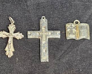 3 Religious Theme Pendants