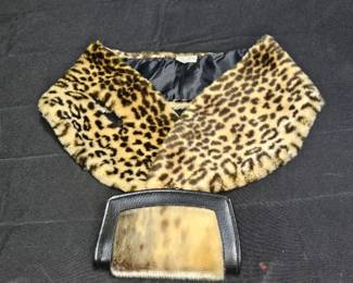 Faux Fur Pull Through Scarf & Change Purse Wallet