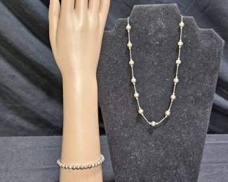  Jordan Sterling Necklace & Napier Bracelet