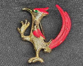 Gerry's Road Runner Bird Brooch