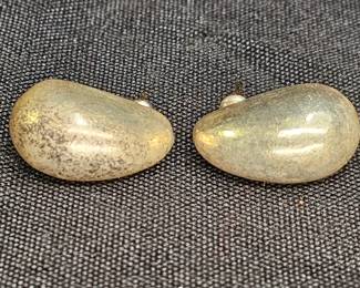 Carra Puff Sterling Silver Post Earrings