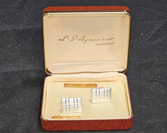 Vtg L.S. Ayres & Co. Sterling Silver Cuff Links