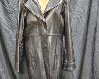 Vtg Apt 9 Women's Black Lambskin Leather Blazer