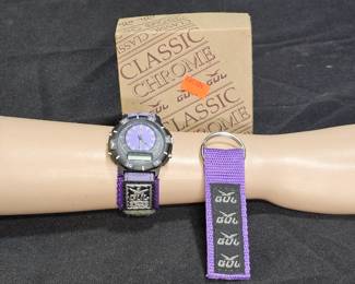 New Gul 4208 Purple Analog Digital Watch