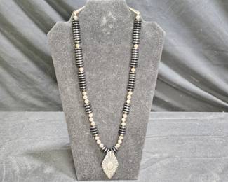 Classique D'or Inc Sterling & Hematite Necklace