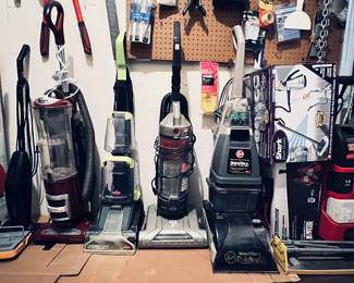 Great selection of vacum cleaners, carpet cleaners, Bissel,Hoover,Shark, & 1800 Psi Power Washer