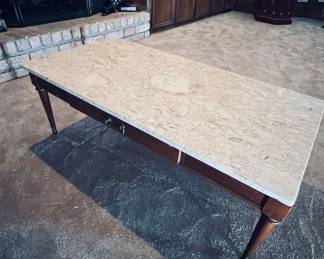 Top View , Marble top Coffe Table, made in Italy