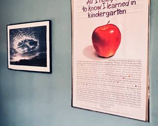 Vintage 1989 "All I need to know is what I learned in kindergarden, Poster