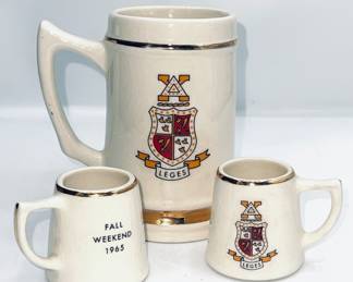 Vintage Fraternity Mugs 