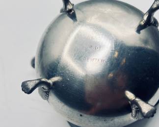 pewter sugar bowl 