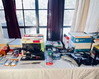 Office Supplies, Paper, Files,Dividers,Ink etc. 